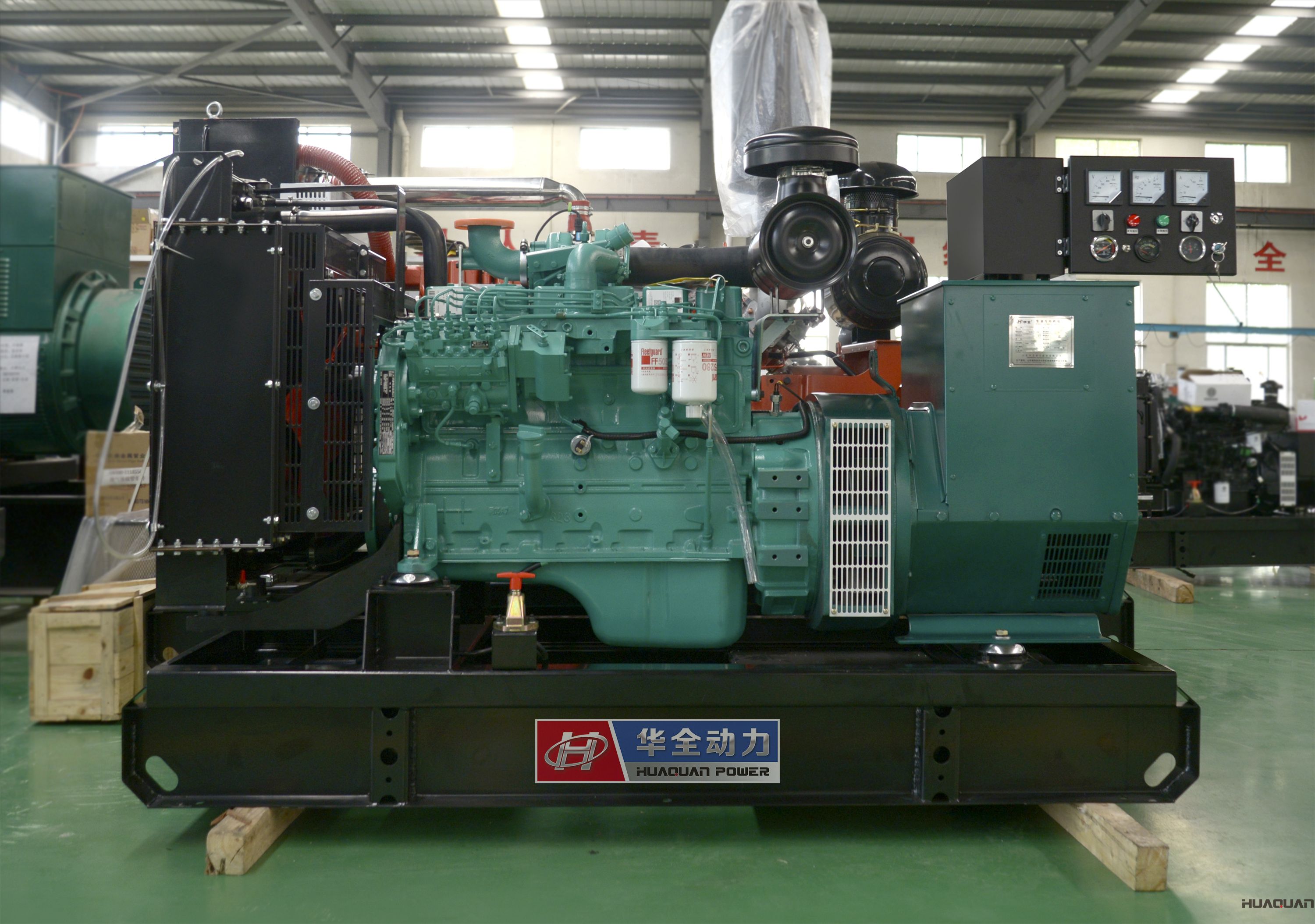 2018年4月26日華全動力一臺75kw自動化發(fā)電機(jī)組發(fā)往江蘇連云港