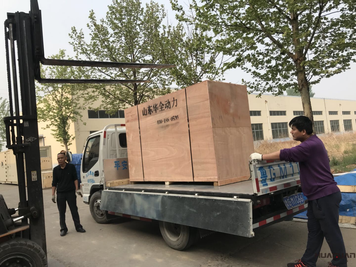 華全動力120kw四保護(hù)玉柴發(fā)電機(jī)組于2018年4月30日發(fā)往臨朐