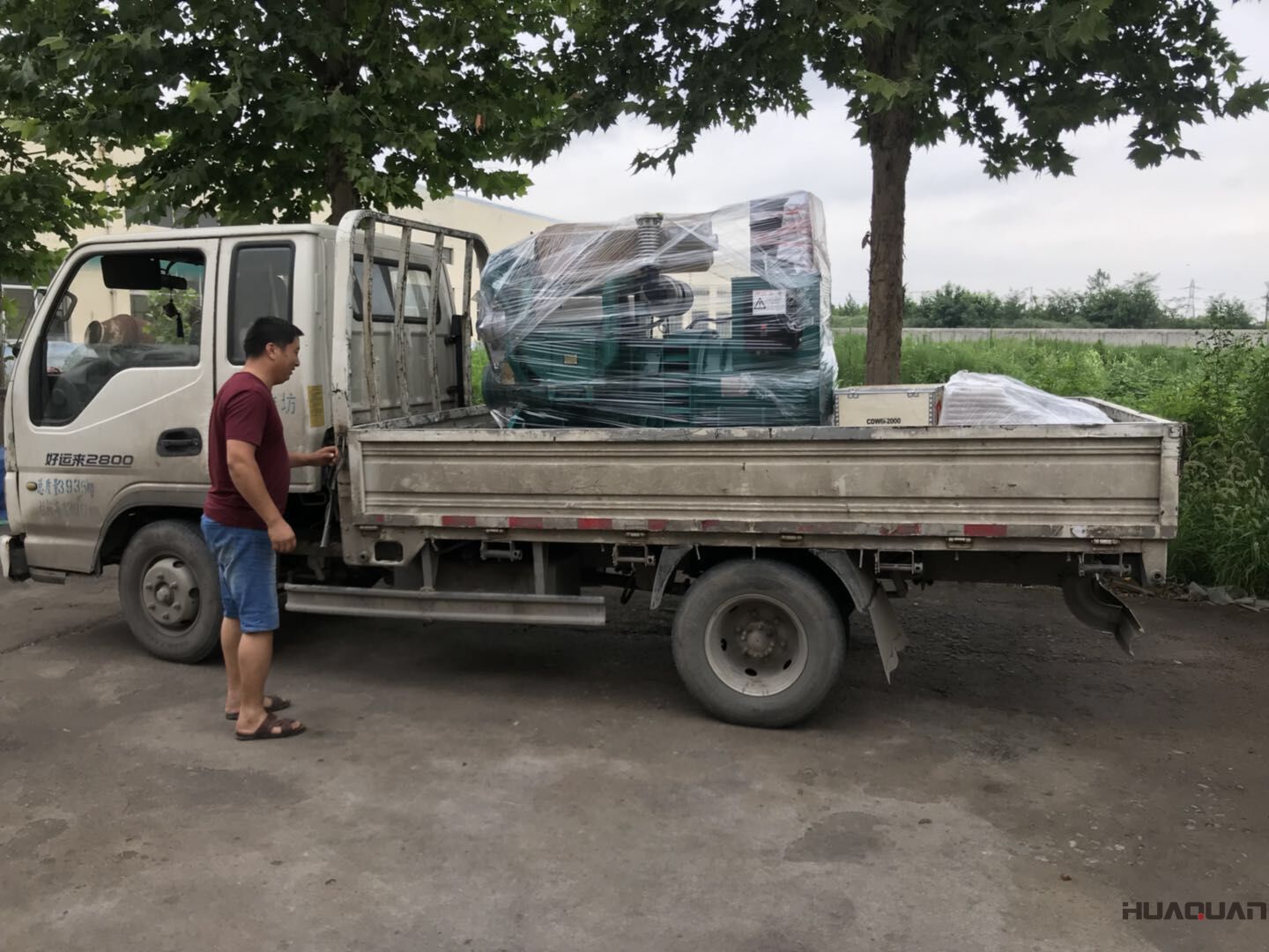 劉先生的一臺(tái)HQ75GF標(biāo)配型柴油機(jī)水泵于7月14號(hào)已發(fā)往山東