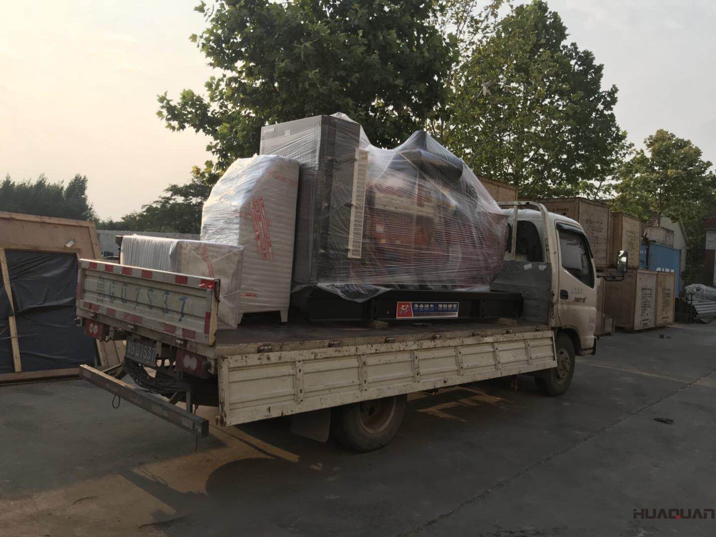 一臺HQ200GF自動化型柴油發(fā)電機組于7月19號發(fā)往山東