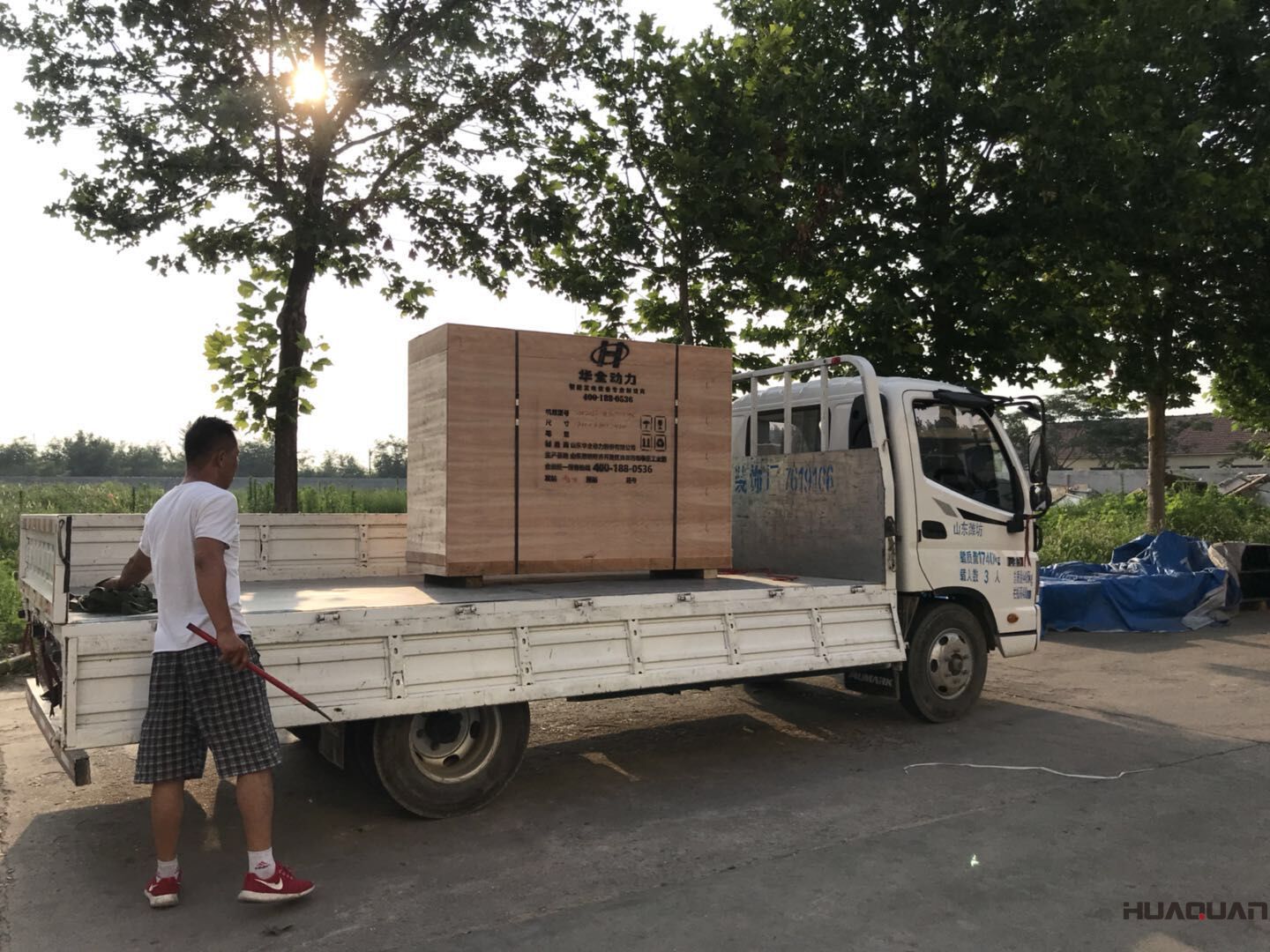 發(fā)貨了！7月22號一臺HQ5Q標配型汽油一體機已發(fā)往山東省