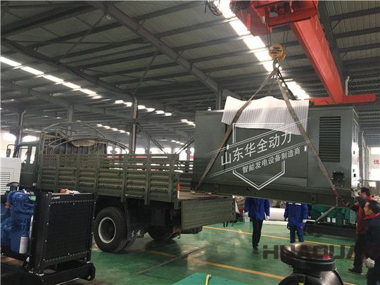 華全軍用100kW發電機組裝車